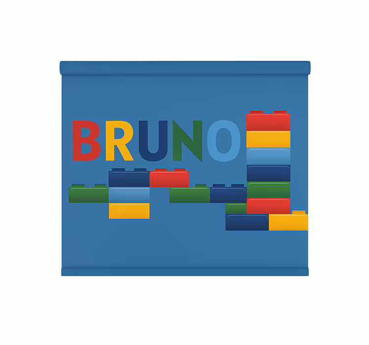 Estore de rolo infantil blocos de brinquedo coloridos - TenStickers
