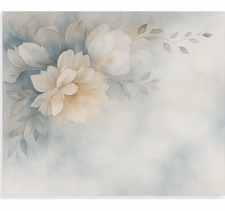 Estore de rolo juvenil aquarela flores graciosas - TenStickers