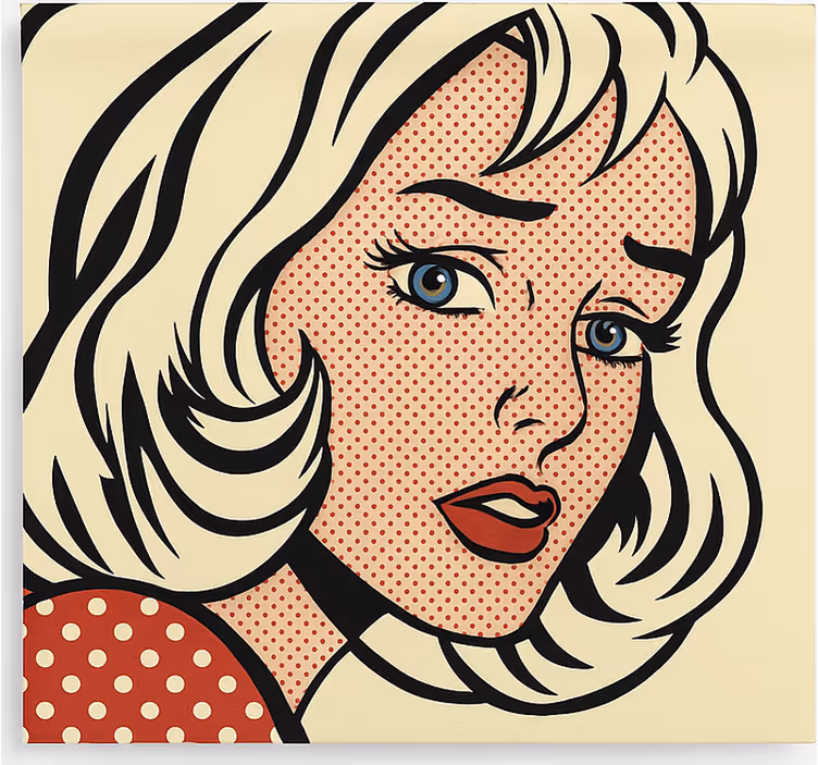 Estore de rolo juvenil menina pop art - TenStickers