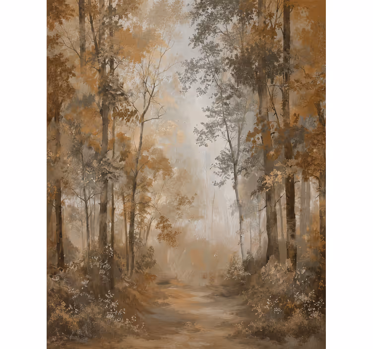 Estores de rolo de árvores bosque de outono Âmbar - TenStickers