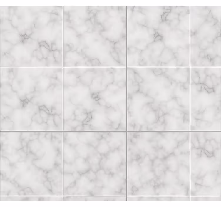 Estore de rolo para cozinha azulejo branco quadrado - TenStickers