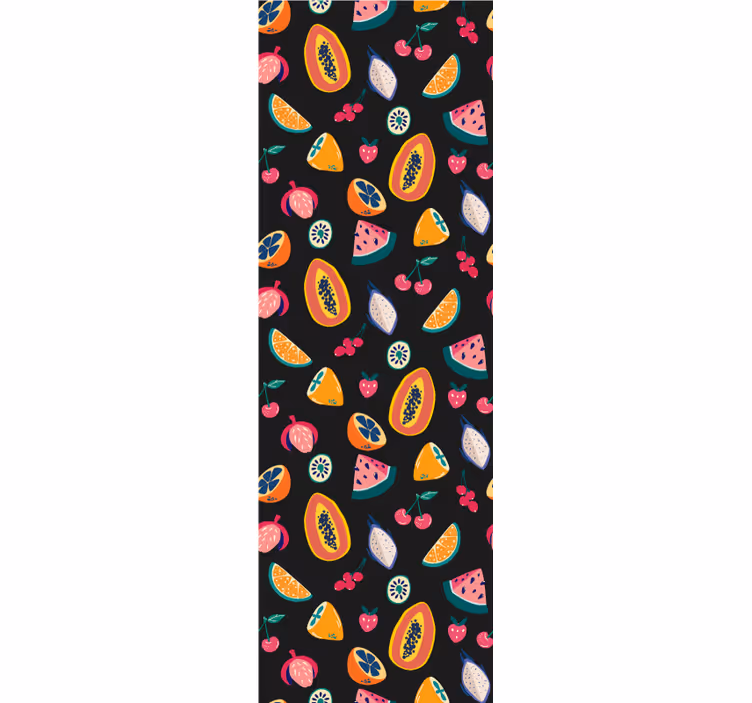 Estore de rolo para cozinha padrões frutais - TenStickers