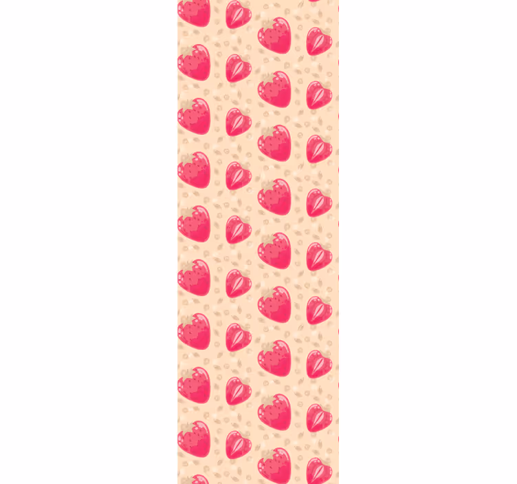 Estore de rolo para cozinha padrão corações - TenStickers