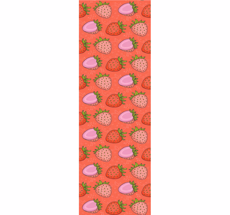 Estore de rolo para cozinha delícia de morango - TenStickers