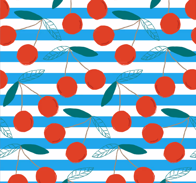 Estore de rolo para cozinha padrão abstrato de frutas - TenStickers