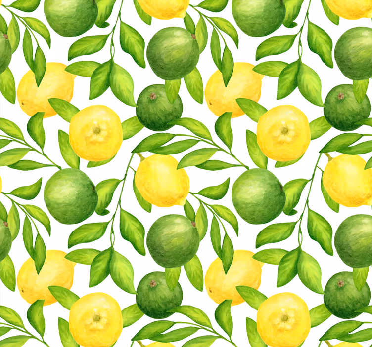 Estore de rolo para cozinha estampa de frutas cítricas - TenStickers