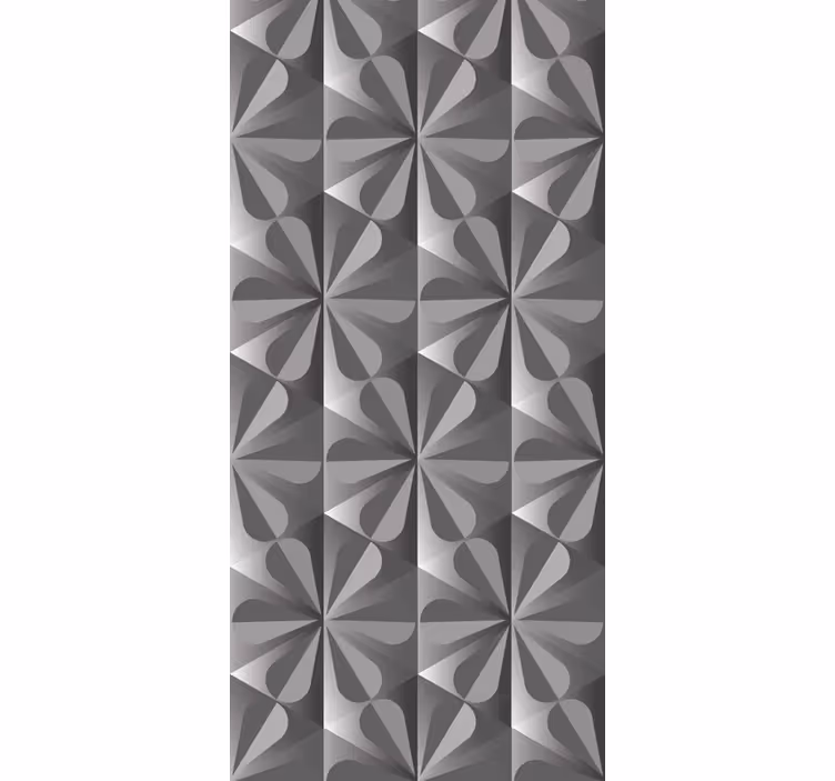 Estore de rolo para cozinha padrão floral geométrico vintage - TenStickers