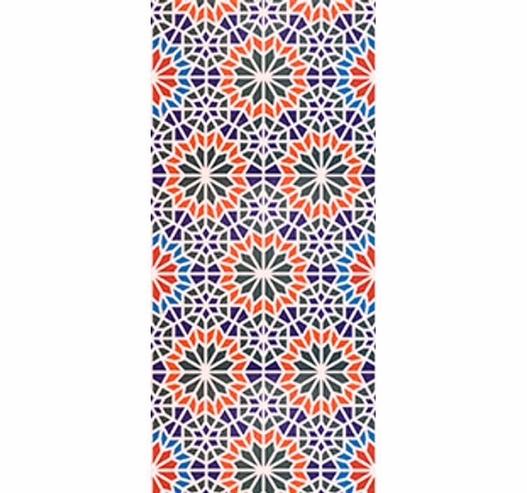 Estore de rolo para cozinha azulejos coloridos legais - TenStickers