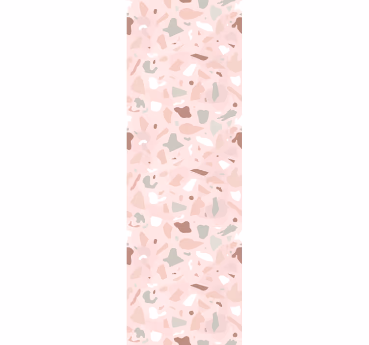 Estore de rolo para cozinha padrão terrazzo rosa - TenStickers