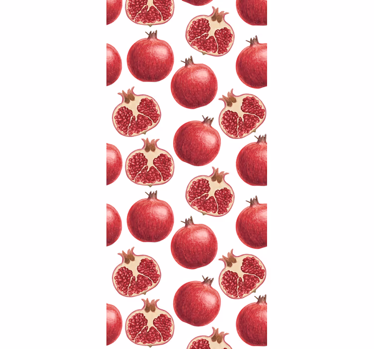 Estore de rolo para cozinha padrão de romãs coloridas - TenStickers