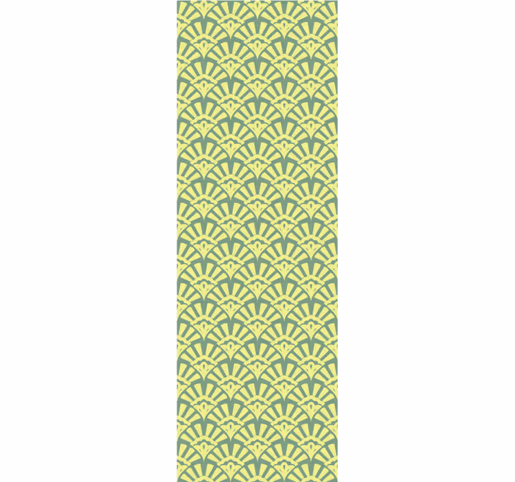 Estore de rolo para cozinha padrão anos 70 amarelo - TenStickers