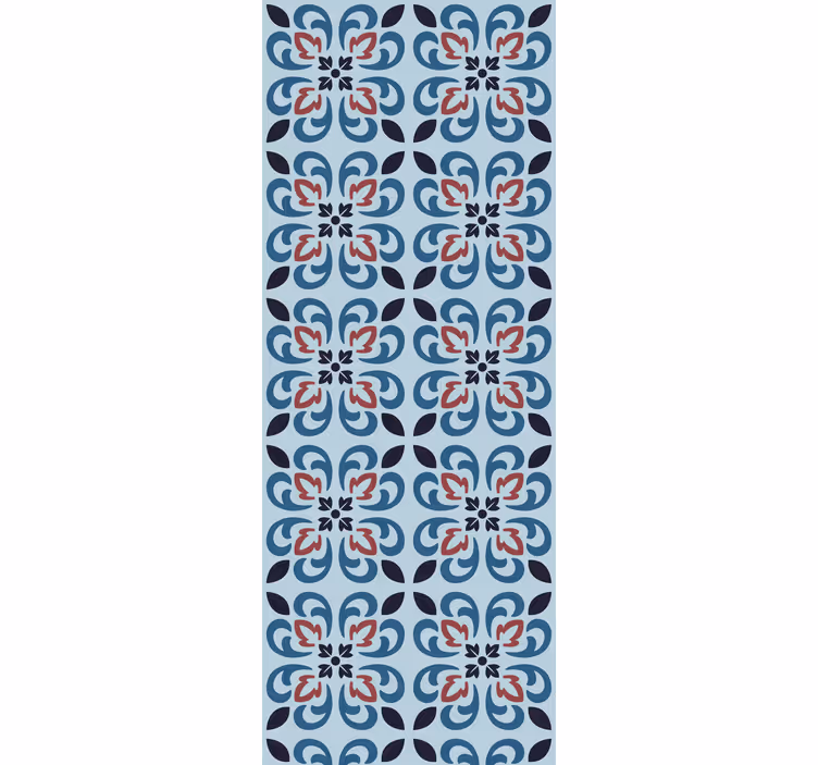 Estore de rolo para cozinha azulejo redondo azul bebê - TenStickers