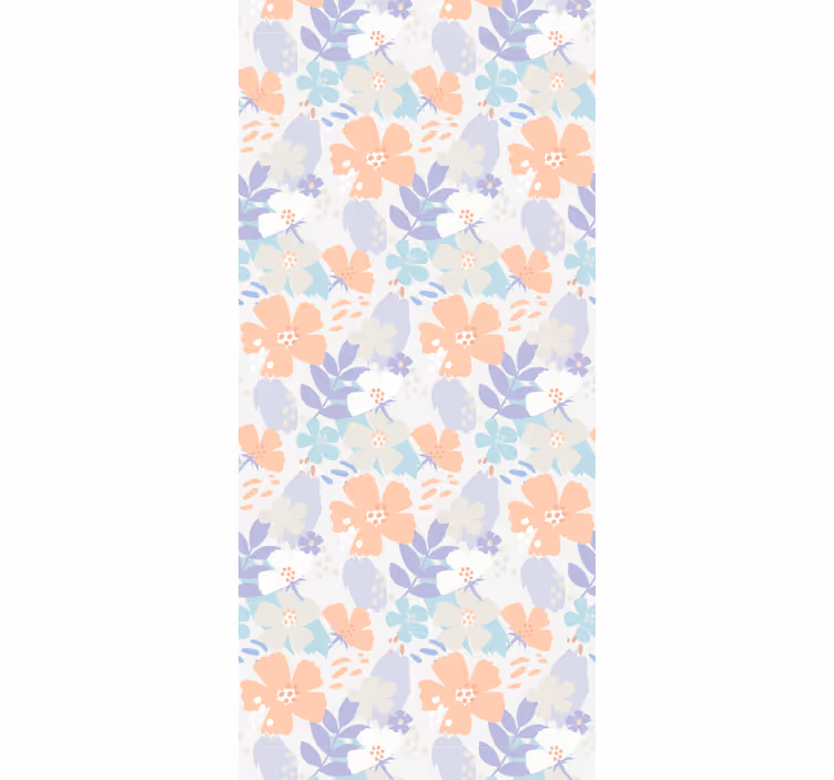 Estore de rolo para cozinha flores originais nórdicas - TenStickers