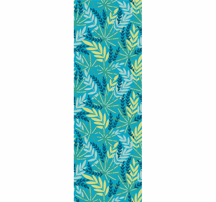 Estore de rolo para cozinha padrão tropical azul - TenStickers