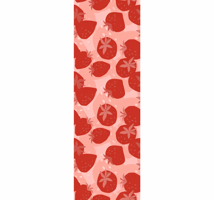Estore de rolo para cozinha morangos vermelhos abstratos - TenStickers