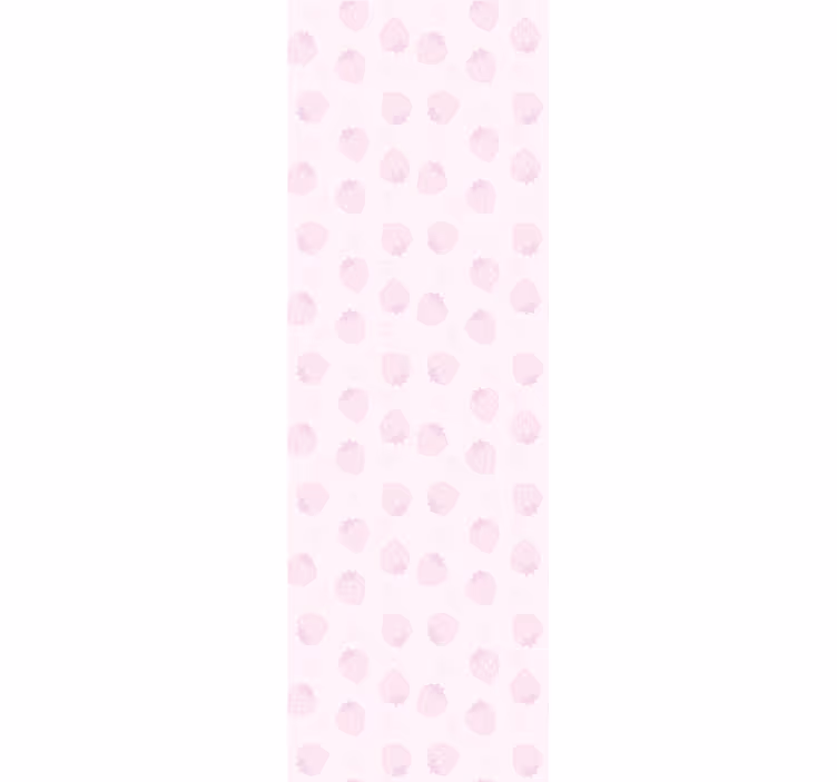 Estore de rolo para cozinha com estampa de morangos rosa - TenStickers