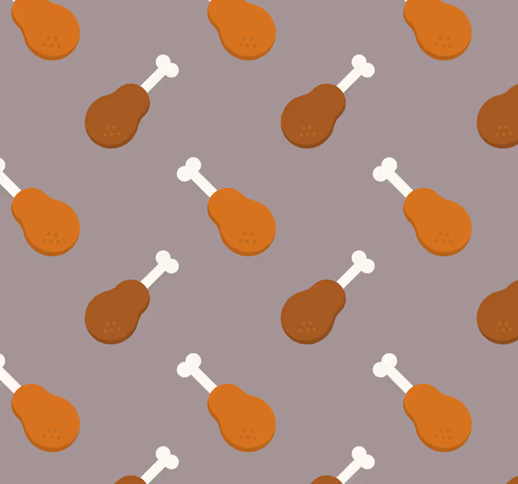 Estore de rolo para cozinha coxa de frango - TenStickers