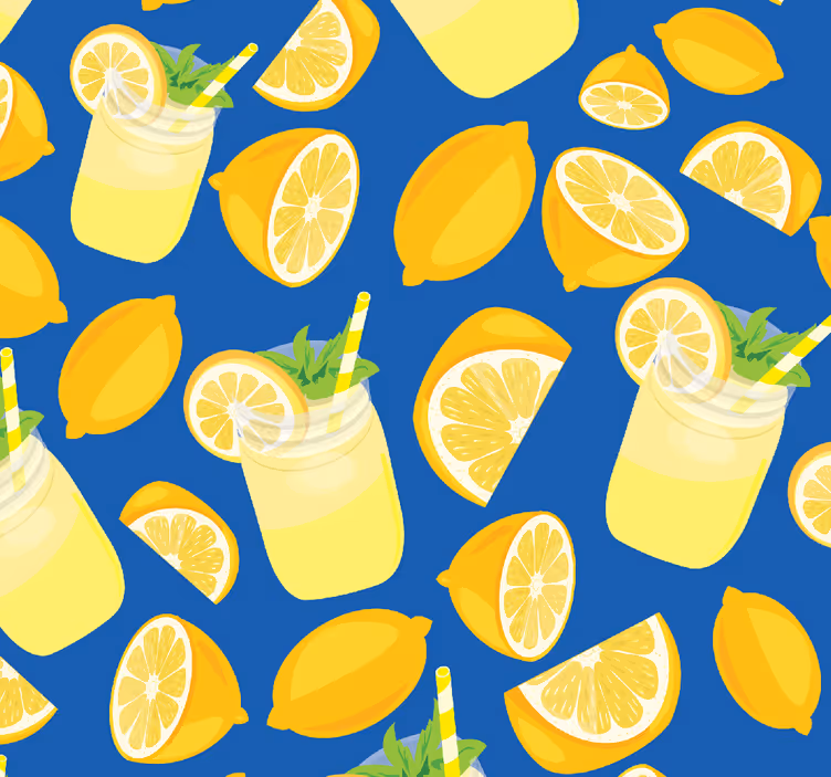 Estore de rolo para cozinha suco de limão - TenStickers