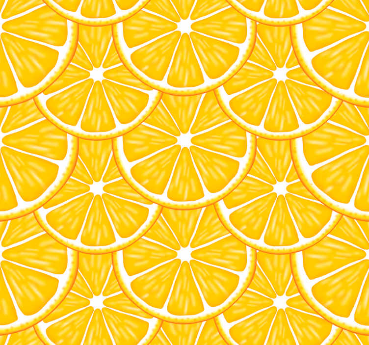 Estore de rolo para cozinha padrão laranja - TenStickers