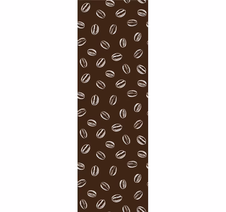Estore de rolo para cozinha padrão de grãos de café - TenStickers