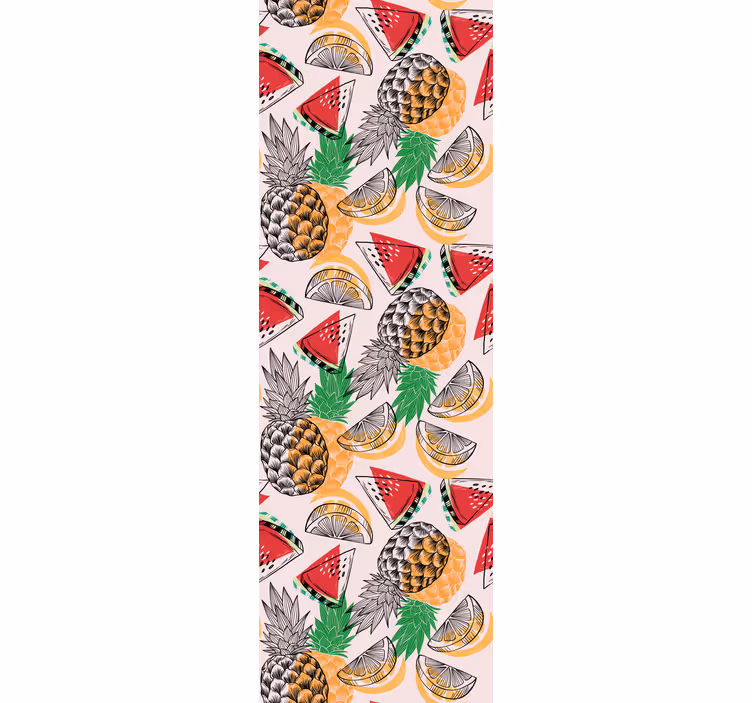 Estore de rolo para cozinha estampa de abacaxi verão - TenStickers