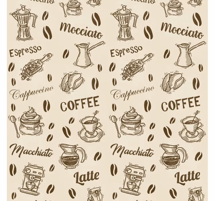 Estore de rolo para cozinha padrões de nomes em 3d - TenStickers
