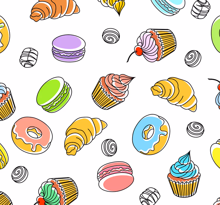 Estore de rolo para cozinha doces deliciosos - TenStickers