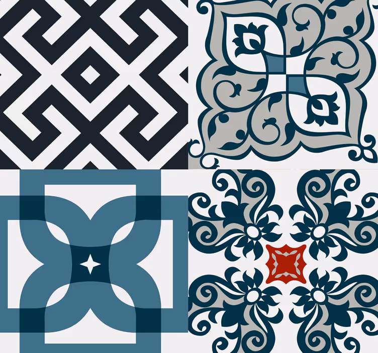 Estore de rolo para cozinha azulejos vintage portugueses - TenStickers