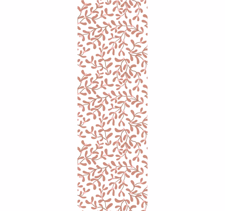Estore de rolo sala de jantar folhas pequenas terracota - TenStickers