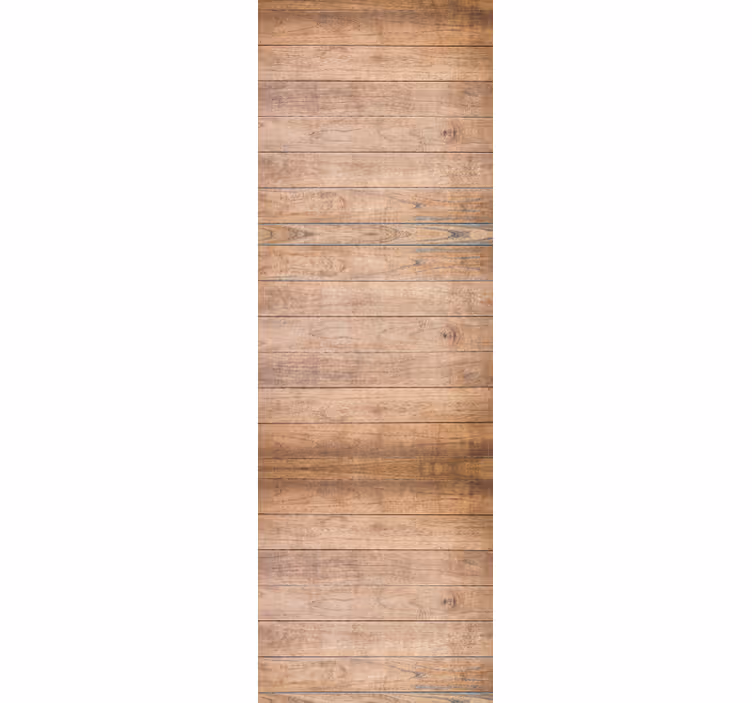 Estore de rolo sala de jantar madeira rústica horizontal - TenStickers