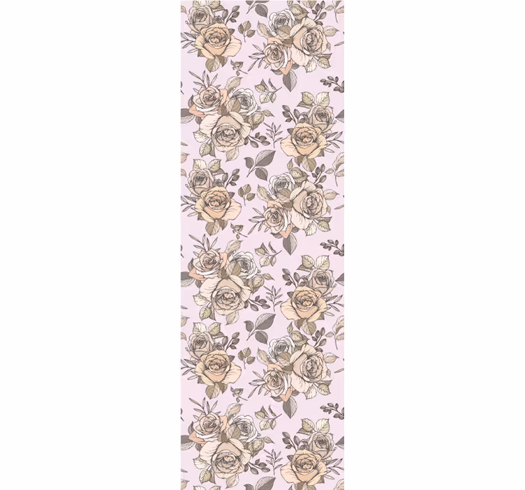 Estore de rolo sala de jantar fundo rosa shabby chic - TenStickers