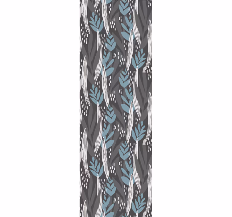Estore de rolo sala de jantar aquarela floral cinza - TenStickers