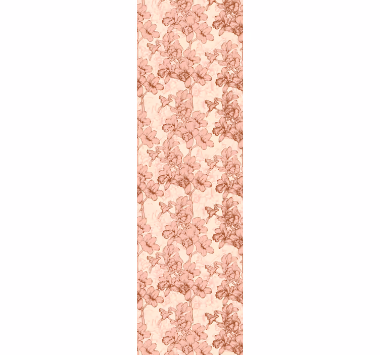 Estore de rolo sala de jantar flores 3d vintage - TenStickers