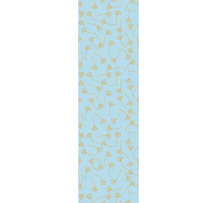 Estore de rolo sala de jantar plantas nórdicas azuis - TenStickers