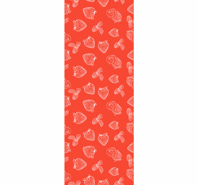 Estore de rolo sala de jantar padrão de morangos - TenStickers