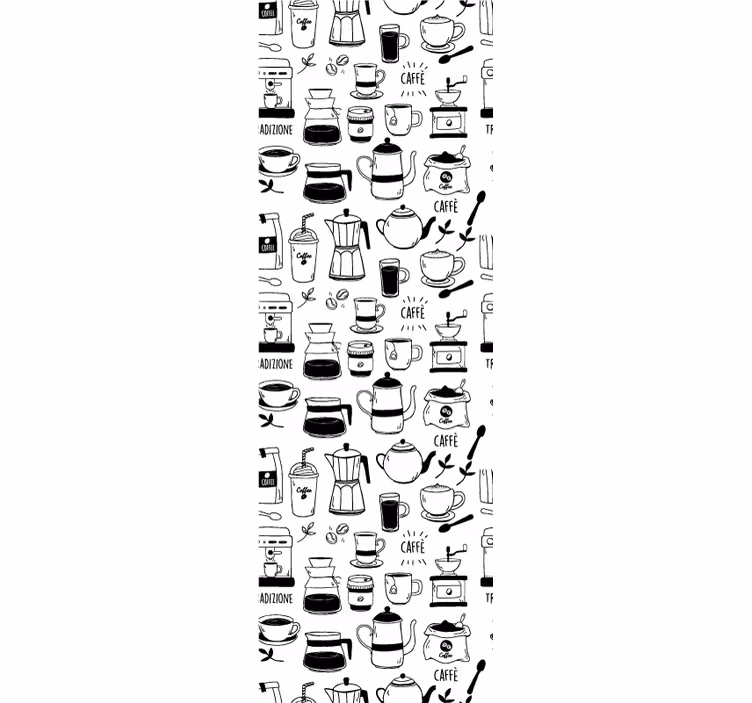 Estore de rolo sala de jantar hora do café - TenStickers