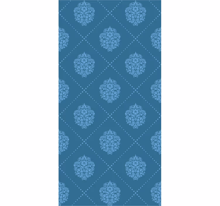 Estore de rolo sala de jantar padrão diamante floral - TenStickers