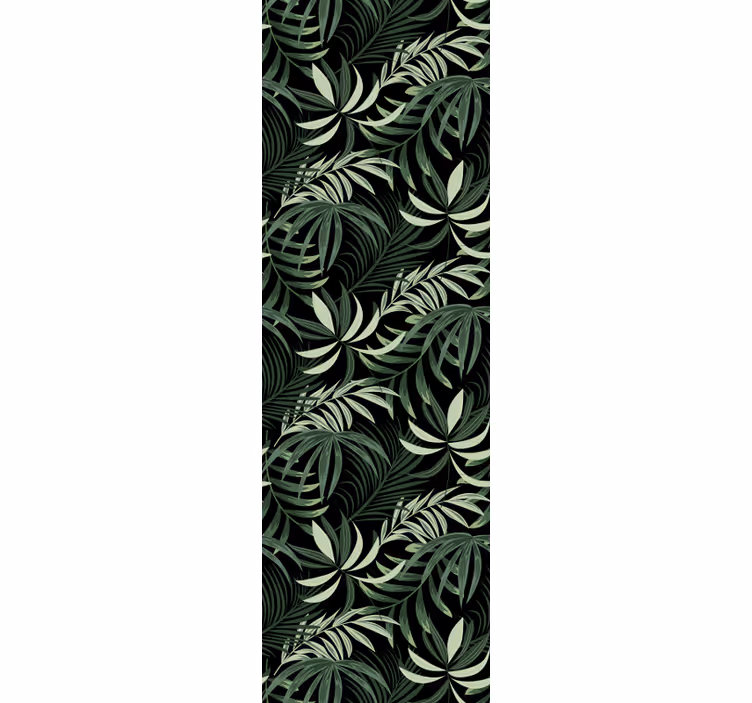 Estore de rolo sala de jantar folhas tropicais verdes - TenStickers