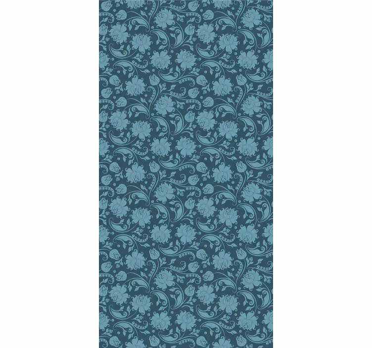 Estore de rolo sala de jantar jardim secreto azul - TenStickers