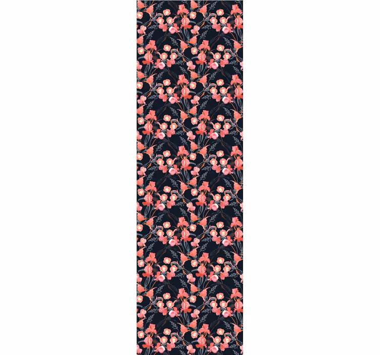 Estore de rolo sala de jantar flores rosas frágeis em galhos - TenStickers