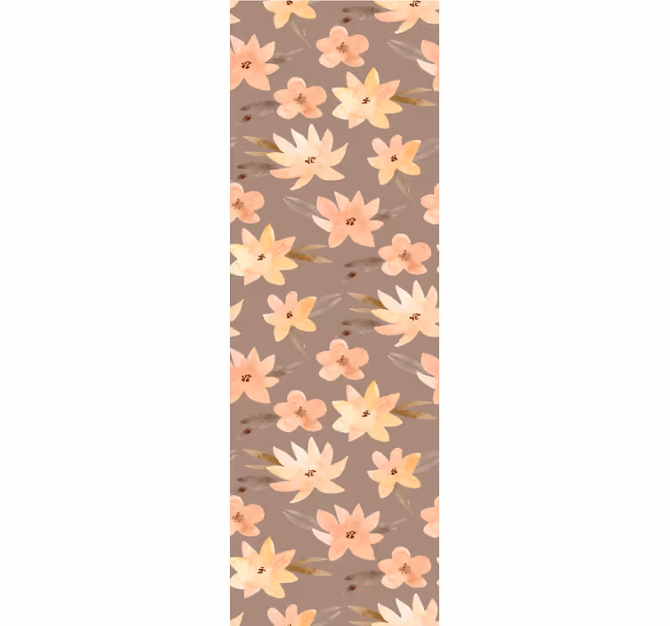 Estore de rolo sala de jantar flores aquarela pastel - TenStickers