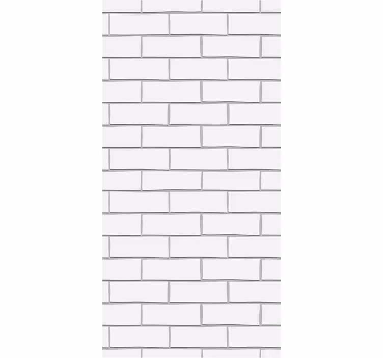 Estore de rolo sala de jantar tijolos brancos grossos - TenStickers