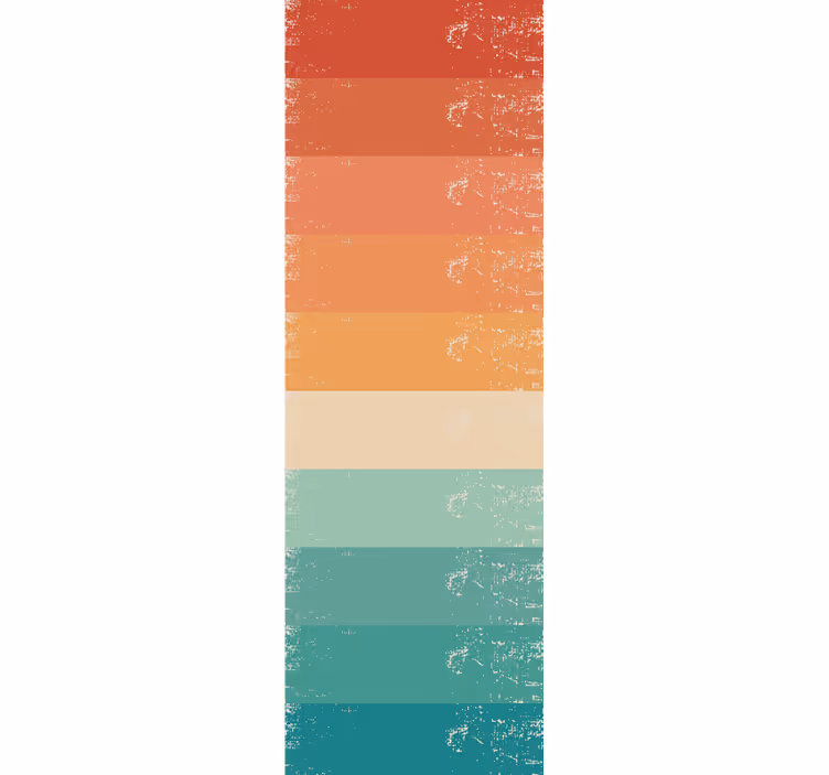 Estore de rolo sala de jantar arco-íris listrado retrô - TenStickers