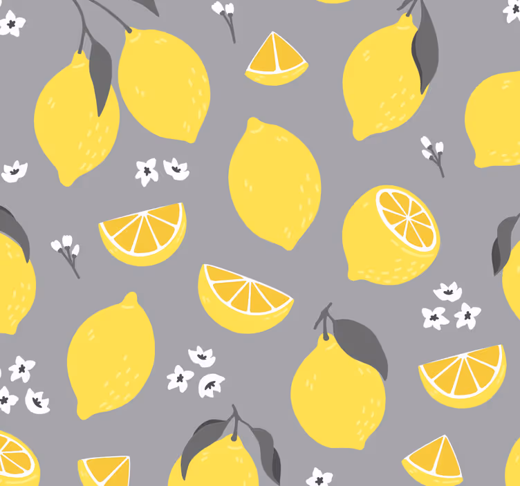 Estore de rolo sala de jantar limão tropical - TenStickers