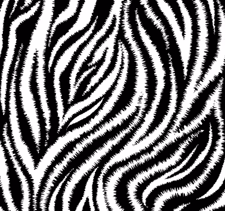 Estore de rolo sala de jantar zebra preta e branca clássica - TenStickers