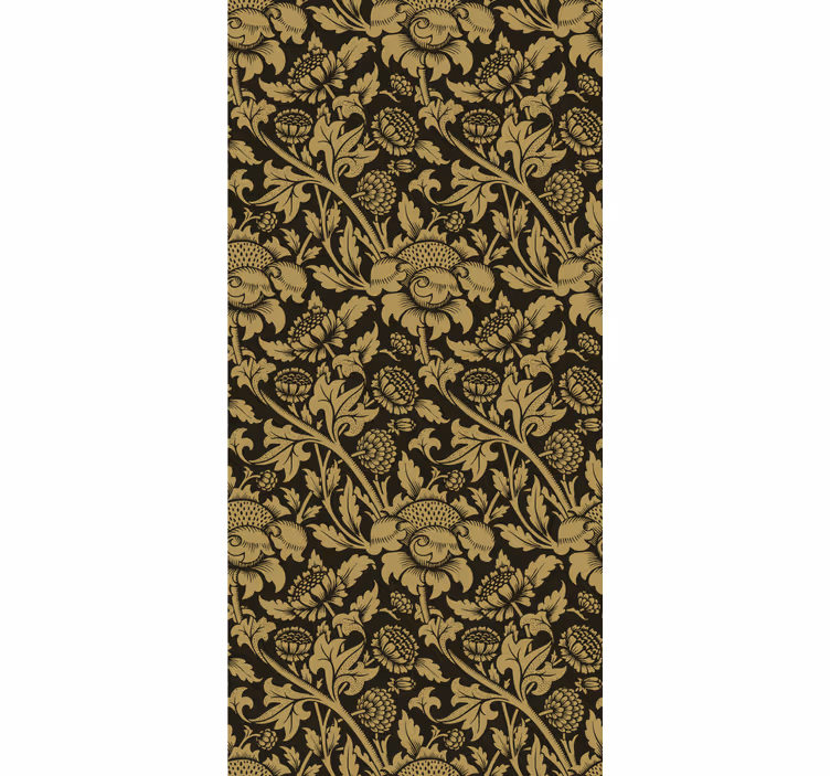 Estore de rolo sala de jantar padrão floral francês vintage - TenStickers