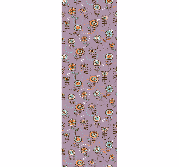 Estore de rolo infantil padrão floral rosa sueco - TenStickers