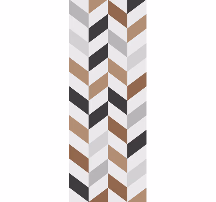 Estore de rolo juvenil com padrão chevron abstrato - TenStickers