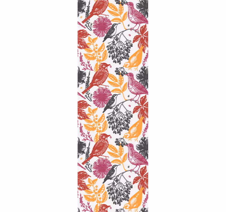 Estore de rolo juvenil padrão flores silvestres - TenStickers