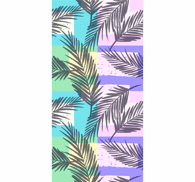 Estore de rolo juvenil palavras em fundo quadrado tropical - TenStickers